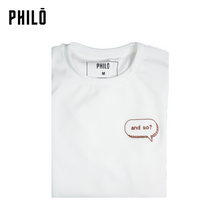 Load image into Gallery viewer, Philo &quot;AND SO?&quot; Crewneck Shirt
